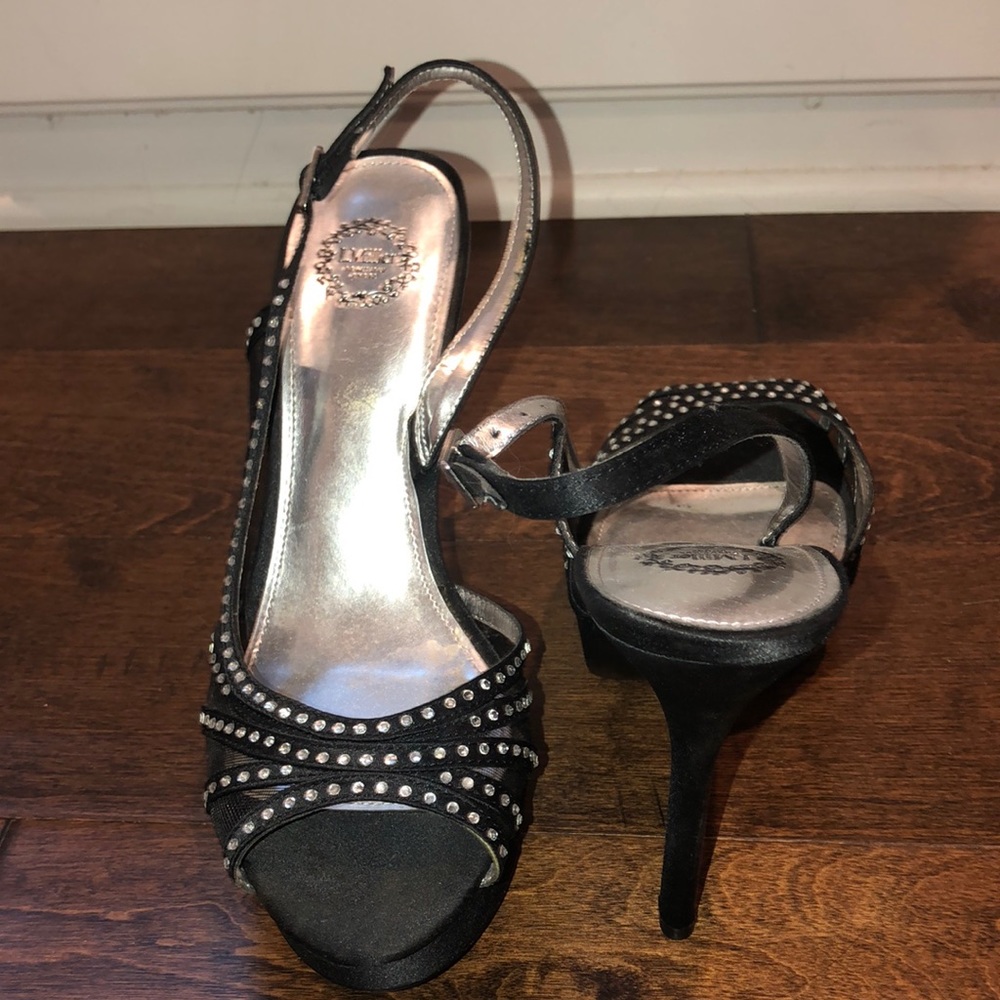 Black Sparkly Heel